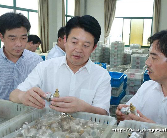 諸暨市政府領導蒞臨盾運指導工作